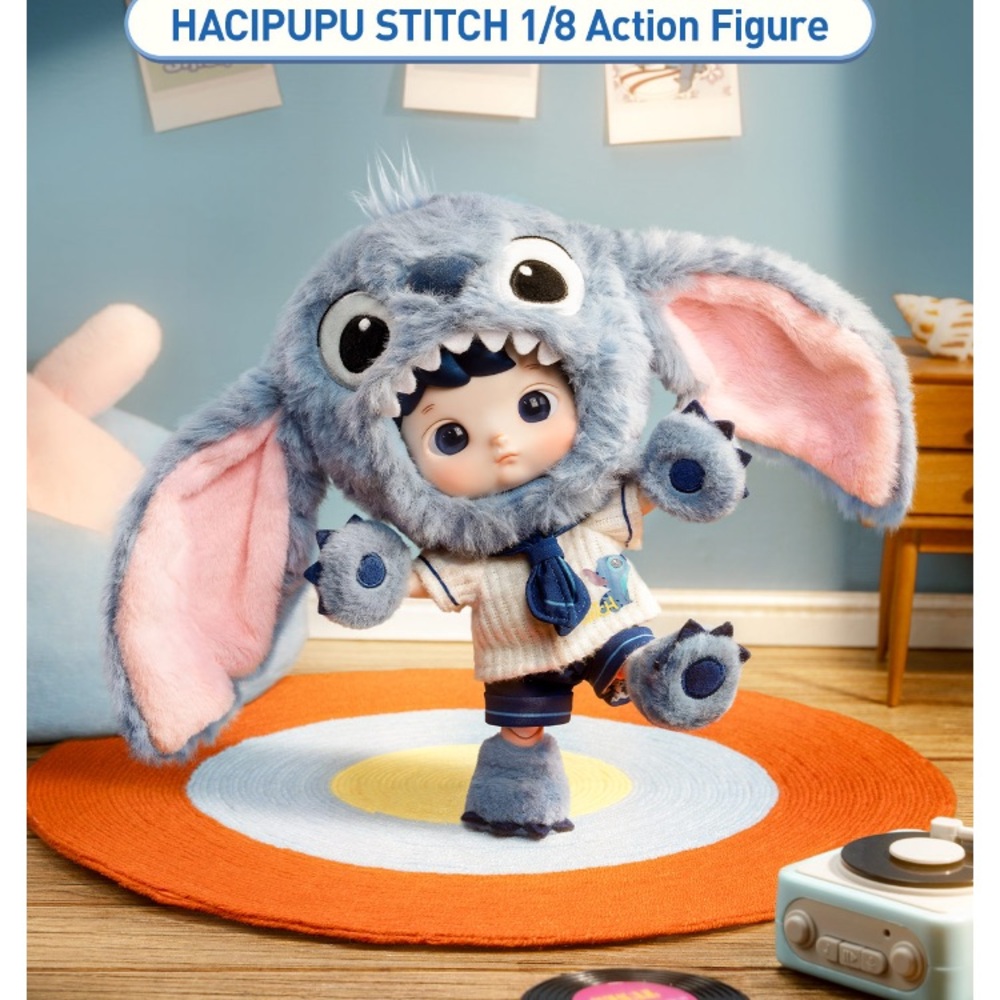 Pop Mart HACIPUPU STITCH 1/8 Doll Action Figure - Rare - Picture 6 of 9